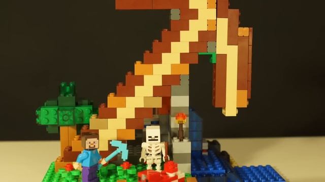 Майнкрафт Самоделка ! Lego Minecraft Crafting Box Inspiration PickAxe 21116 смотреть онлайн