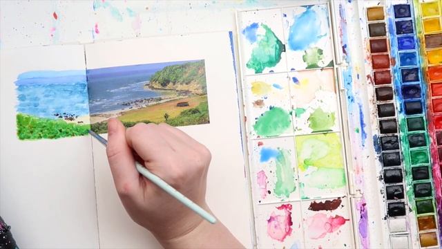 TRYING NEW JOURNALLY THINGS // Urban Sketching + Brush Lettering смотреть онлайн