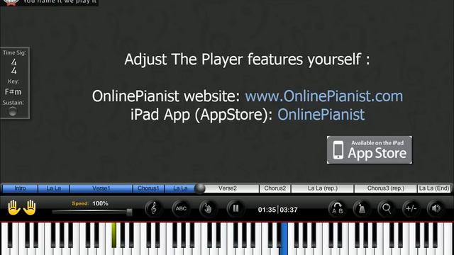 Naughty Boy ft. Sam Smith - La La La - Piano Tutorial (Easy Version) смотреть онлайн