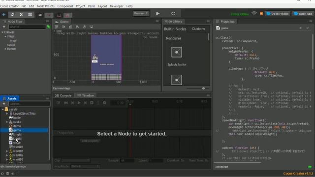 Cocos Creator の使い方　＜タイルマップと物理エンジン＞ смотреть онлайн