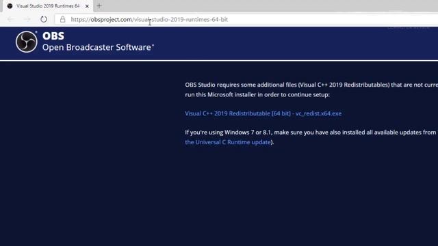 How to Download and Install Visual Studio C++ 2019 Redistributable for OBS Studio смотреть онлайн