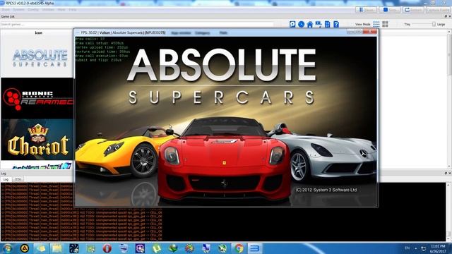 Absolute Supercars [NPUB30275] test 1 on rpcs3 смотреть онлайн