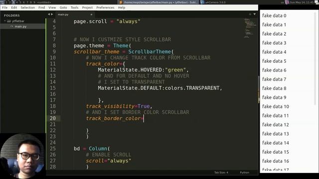 Flet Tutorial - Customize Scrollbar Styling смотреть онлайн