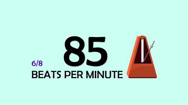 85 BPM 6/8 Metronome смотреть онлайн