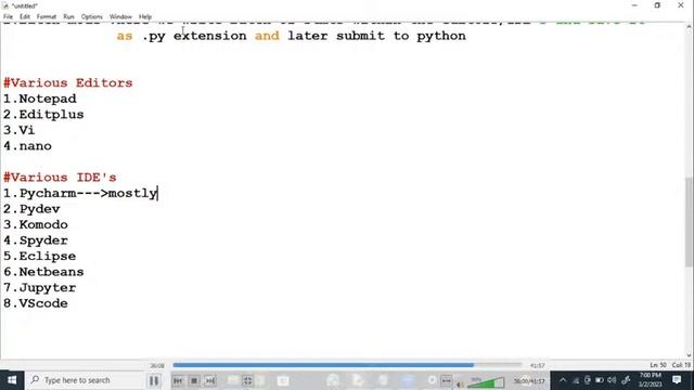 PYTHON tutorials by Mr. Vijay Sir смотреть онлайн