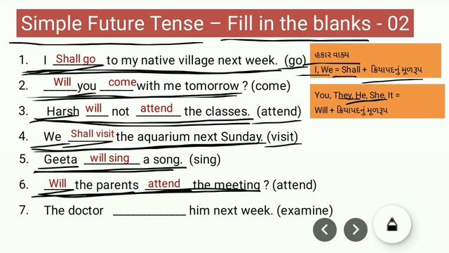 Simple Future Tense : Fill In The Blanks : English Grammar смотреть онлайн