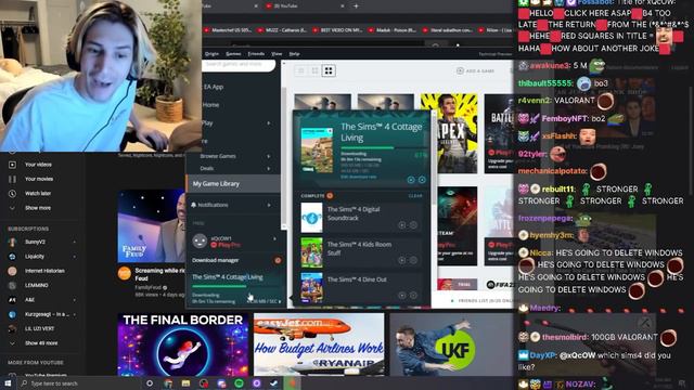 XQc PC Is Out Of Storage Until He Check Valorant Size