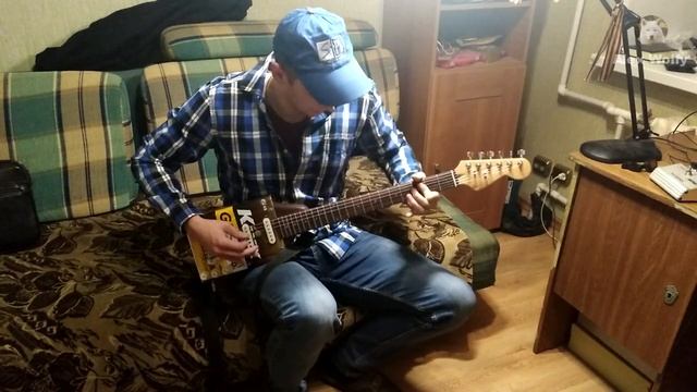 Гитара из Канистры от моторного масла ( Play Oil Box Guitar ) part 3 . смотреть онлайн