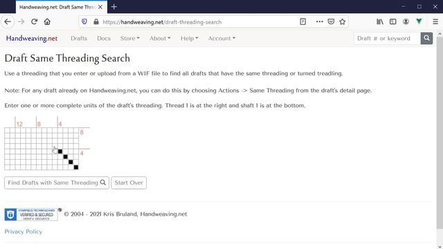 Handweaving.net Same Threading Search смотреть онлайн