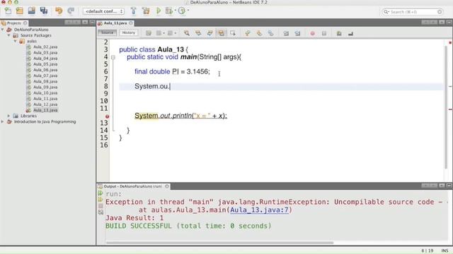 Programar em Java - Variáveis Constantes "final" - Aula 13 смотреть онлайн