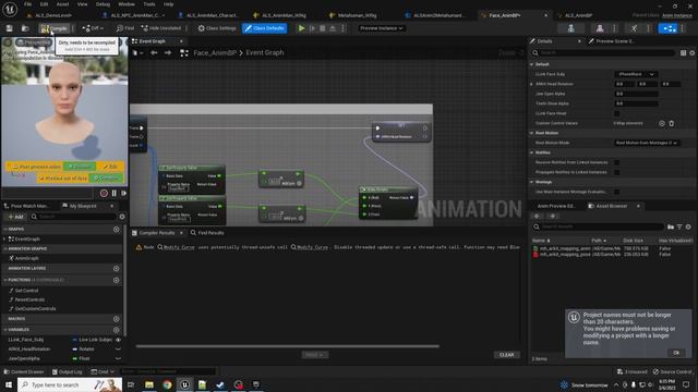ALS with Metahuman and facial animations in Unreal Engine 5 смотреть онлайн
