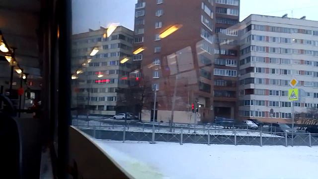 29.12.22 Трамвайный маршрут 56 борт. 8110 в Санкт-Петербурге. смотреть онлайн