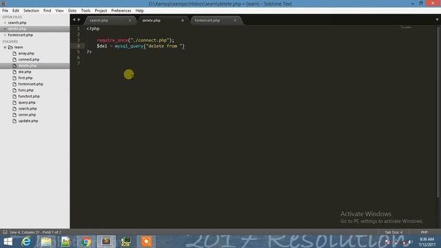 DELETE query in MySQL | PHP and MySQL | Tutorial - 19 смотреть онлайн