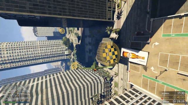 Школа полётов / Сбор флагов / Золотая медаль. GTA V Online