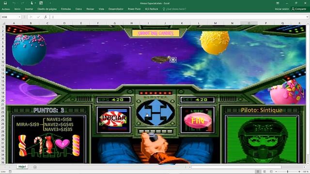JUEGO ESPACIAL Excel Macros versión: Síntique VÍDEO 3 DE 4 DOWNLOAD смотреть онлайн