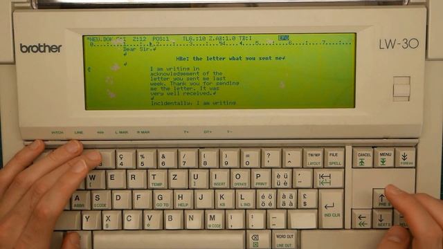 Hjalfi processes words on his new word processor смотреть онлайн