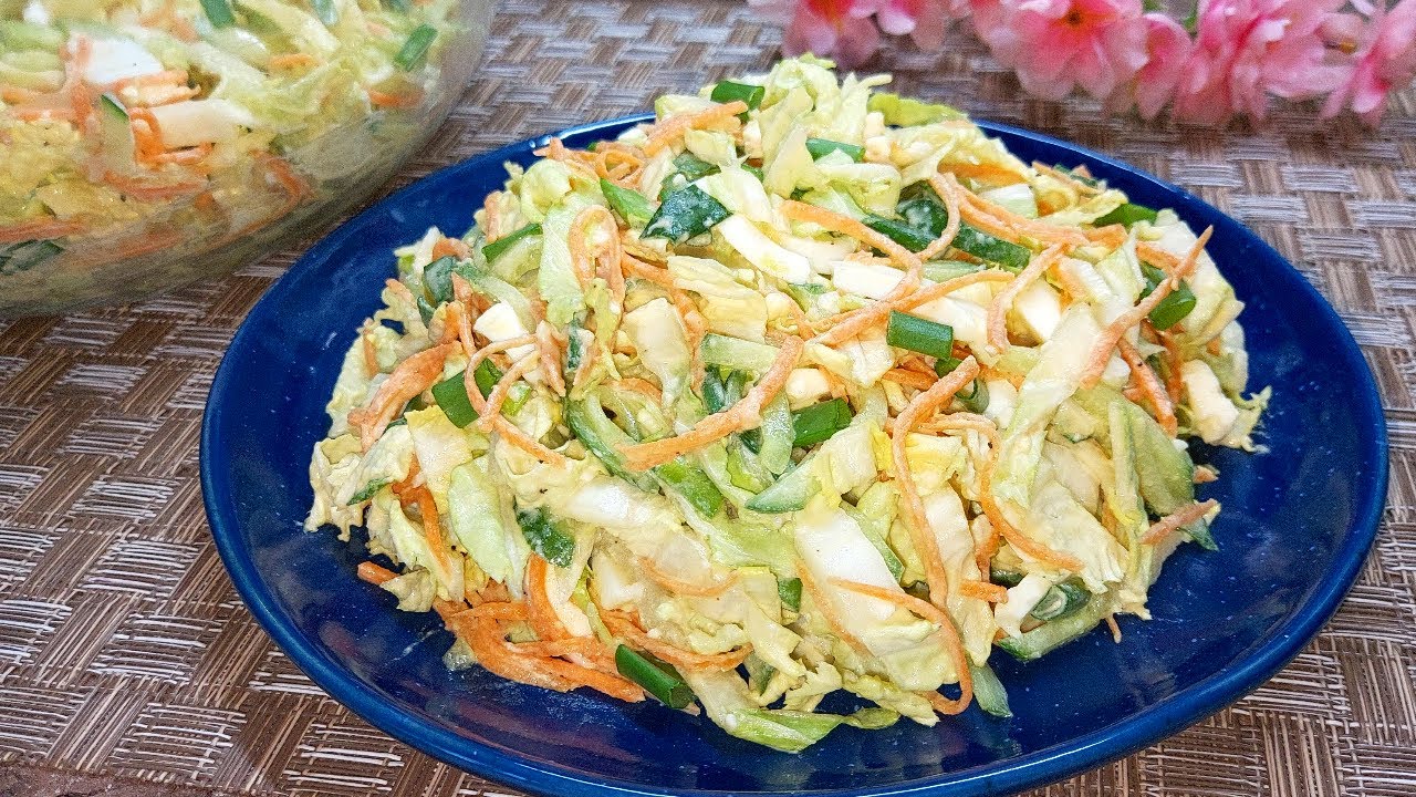 Салат из Пекинской Капусты. Без Майонеза! Съедается первым! Вкуснейший Салат из простых продуктов смотреть онлайн