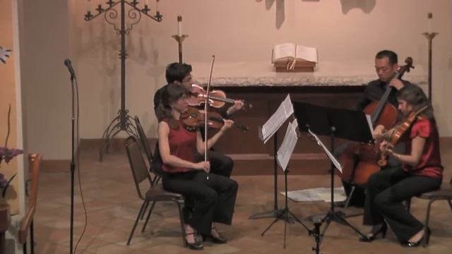 Hugh Levick's string quartet MORNING EVENING LOVE BEARS ALL--1st movement.mov смотреть онлайн