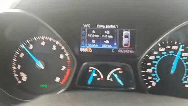 Ford Escape 1.6 EcoBoost SelectShift / 6F Mid Range - engine speed test RPM смотреть онлайн