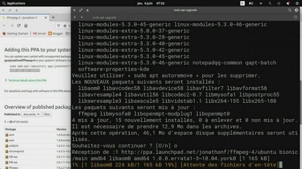 Installing FFmpeg (latest) on Linux (Ubuntu 18.04 LTS)