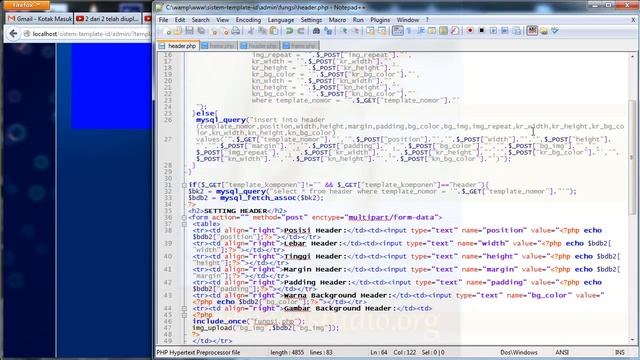 Membuat Sistem Template, 28 1, Header Upload Logo dan Border, PHP, MySQL, CSS Tutorial Seri смотреть онлайн