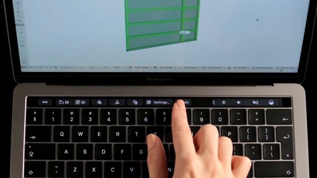 【ARCHICAD 21新機能】MacBookProのタッチバーサポート
