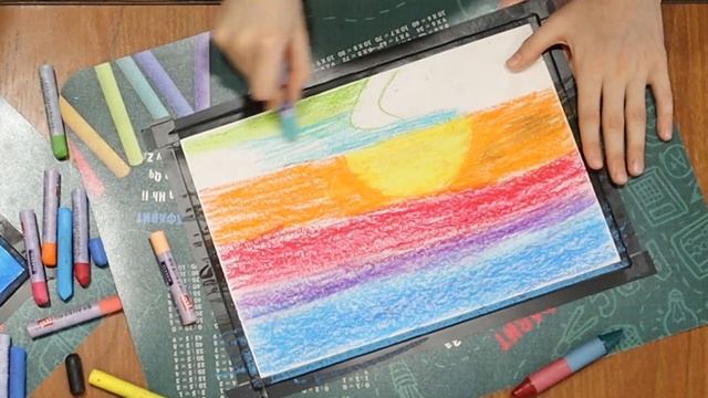 Как нарисовать пейзаж пастелью. Простой рисунок для начинающих. Рисунок #11 смотреть онлайн