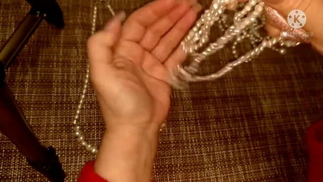 Переделка бус. Реанимируем жемчужные бусы "Лунная дорожка"? с примеркой. смотреть онлайн