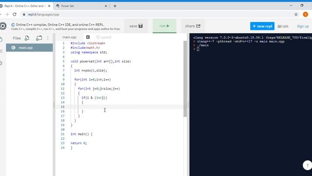 POWER SET IN C++|C++ TUTORIAL #18|SET THEORY|2^N COMPLEXITY||ALGORITHM|BRUTE FORCE|ASIAN PROGRAMMER смотреть онлайн