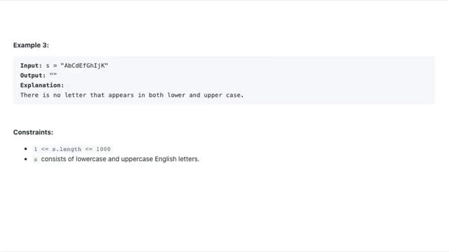 Greatest English Letter in Upper and Lower Case - LeetCode 2309 - Java Solution смотреть онлайн
