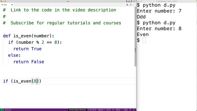 Check If A Number Is Even Or Odd | Python Example смотреть онлайн