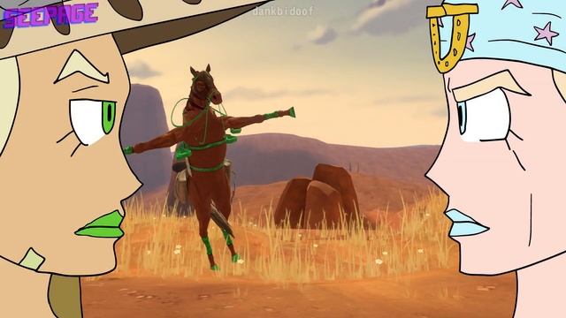Анимирование лошадей в Steel Ball Run смотреть онлайн