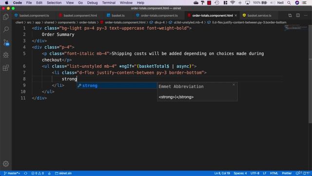 156 Creating the order summary component смотреть онлайн
