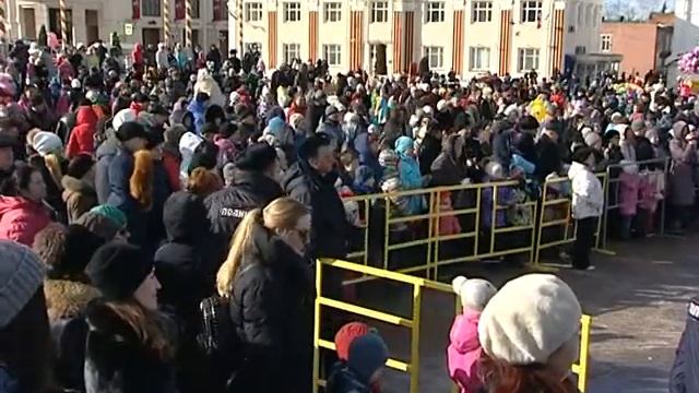 Праздник «Широкой масленицы» в Дмитрове смотреть онлайн