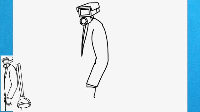 How to draw Cameraman with plunger step by step from Skibidi Toilet смотреть онлайн