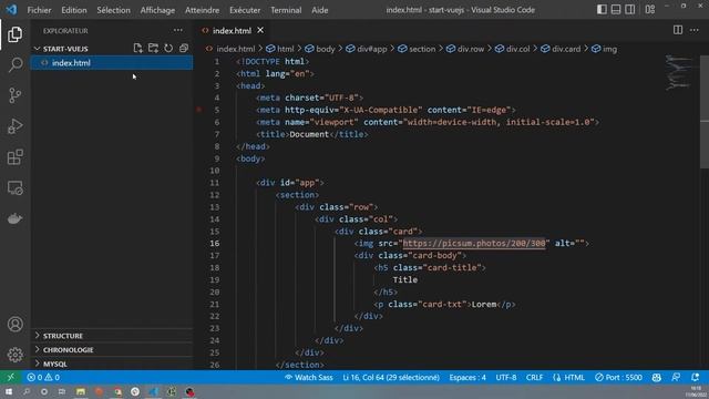 #1 - Vuejs 3, projet pour débuter смотреть онлайн