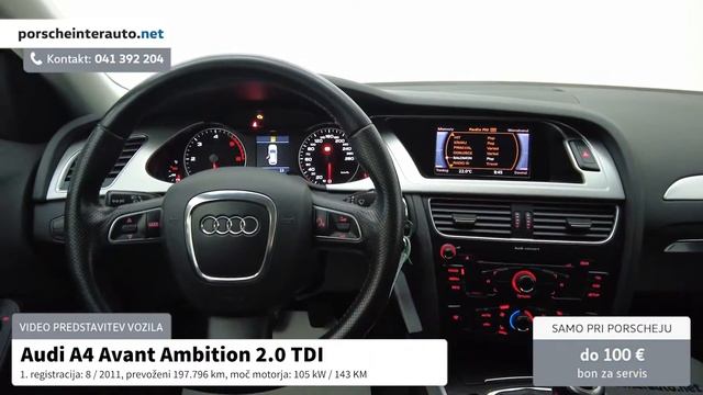Audi A4 Avant Ambition 2 0 TDI PREDSTAVITEV VOZILA смотреть онлайн