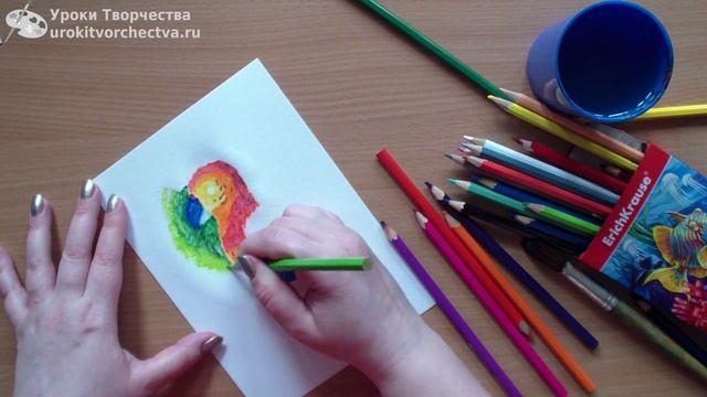 Техники работы с акварельными карандашами Ч.2. смотреть онлайн