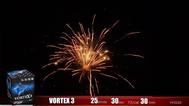 VORTEX 3 | CAT. F2 | 1.3G | 25 Shots | 30mm | RIAKEO FIREWORKS UK #VividPyrotechnics смотреть онлайн