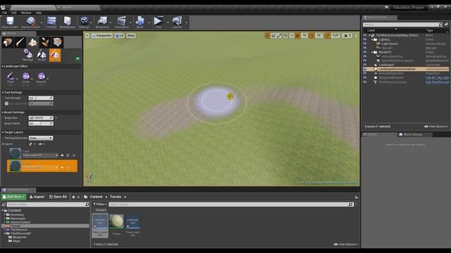 Создание игр / Уроки по Unreal Engine 4 / #1 - создание террейна, материалы смотреть онлайн