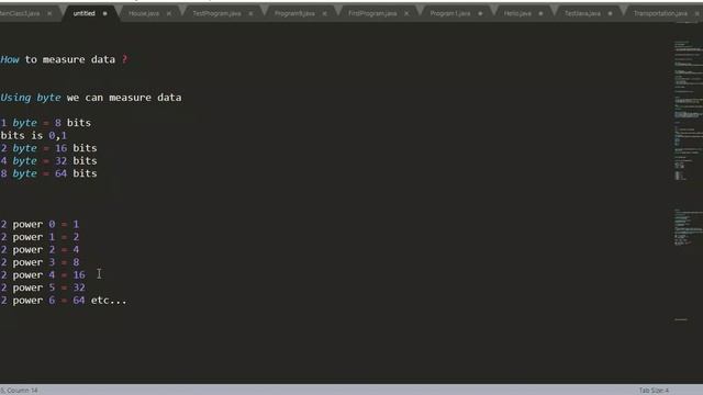 How to measure data in Java Language |BASIC OF JAVA|JAVA FOR BEGINNERS | LEARN JAVA(English) смотреть онлайн