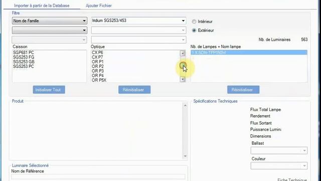 Tutoriel DIALux 4.13: Sélection Du Luminaire