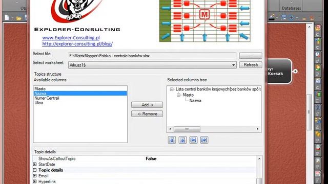 Mindjet MindManager 2012 - importing MS Excel file - example - Polska Centrale Banków Krajowych смотреть онлайн