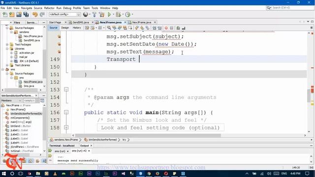 How to Send Free SMS using java? [Part-2] [With Source Code] смотреть онлайн