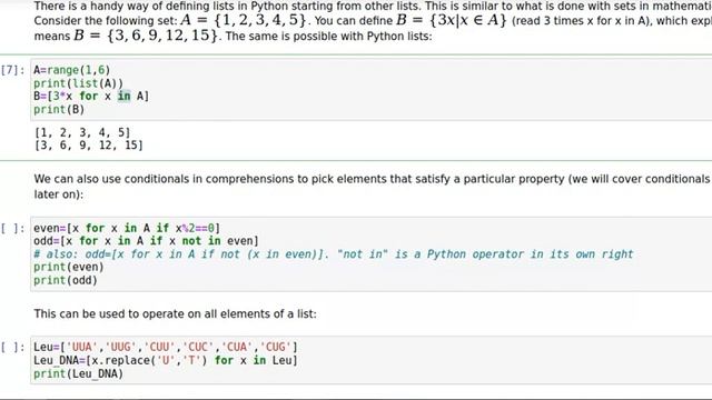 List comprehensions: a quick way to create lists in Python смотреть онлайн