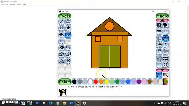 Magic tool in Tux Paint смотреть онлайн
