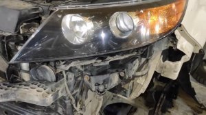 KIA Sorento ремонт омывателя фар со снятием бампера