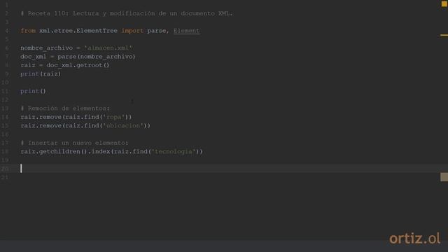 Python 3 - Receta 110: Lectura y Modificación de un Documento XML смотреть онлайн