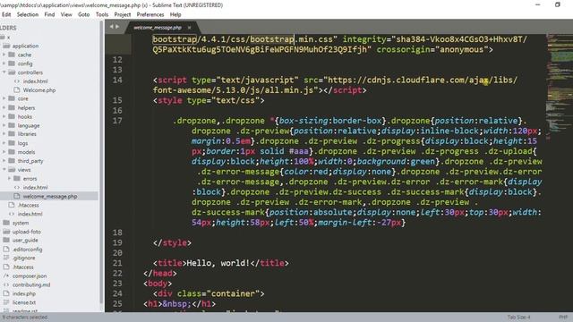 Multiple Upload Codeigniter and Dropzone js смотреть онлайн