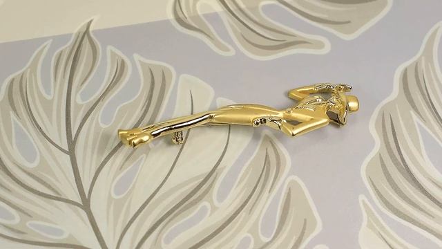 Винтажная брошь "Дама в шляпе" (AJC США) смотреть онлайн